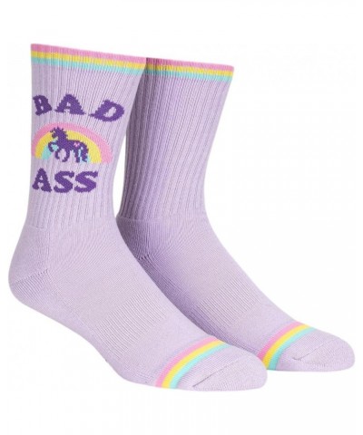 Sock It To Me, Women's Athletic Ribbed Crew, Fun Novelty Socks Bad Ass Magic $10.40 Activewear