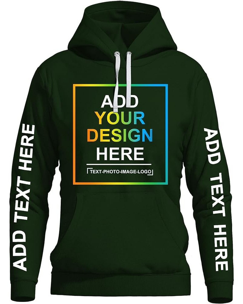 Custom Hoodies Design Your Own Personalized Photo Text Hoodie Custom Sweatshirt 2 Sides Print Polyester Forest $11.65 Hoodies...