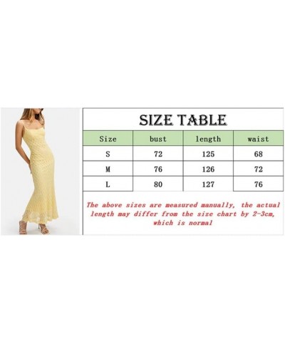 Elegant Long Maxi Dress Women Spaghetti Strap Floral Midi Dress Slim Bodycon Backless Night Party Sexy Dresses W- Yellow $10....