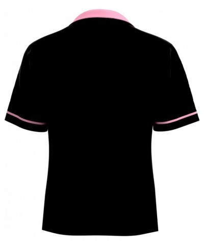 Classic 50's Womens Retro Bowling Shirt Classic 50's - 5 Colors Pink $27.88 Blouses