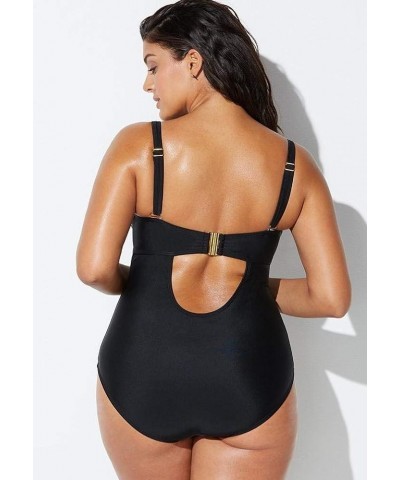 Women's Plus Size Ruched Underwire One Piece Swimsuit Aztec $45.83 Swimsuits