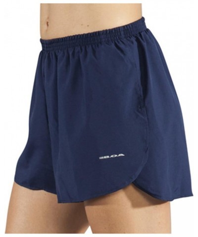 BOA Womens 1.5" Half Split Trainer Solid Running Short (1201B) Navy $23.22 Activewear