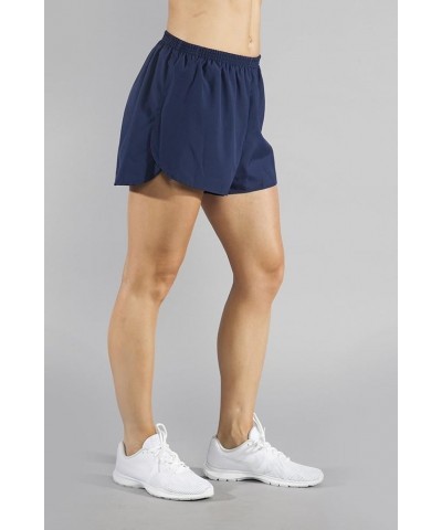 BOA Womens 1.5" Half Split Trainer Solid Running Short (1201B) Navy $23.22 Activewear