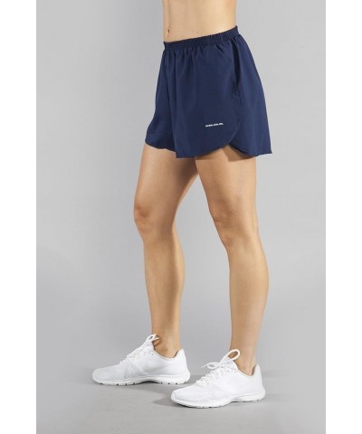 BOA Womens 1.5" Half Split Trainer Solid Running Short (1201B) Navy $23.22 Activewear